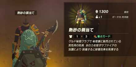 熱砂装備の画像