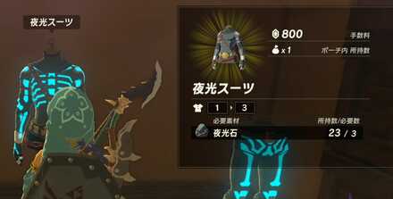 夜光装備の画像