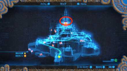 本丸2階マップ