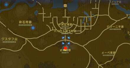 式典場跡のマップ