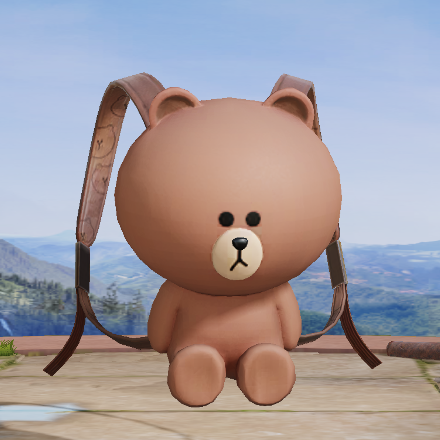 リュック：ぼんやりブラウン