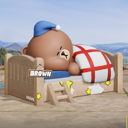 物資箱：お休みブラウン