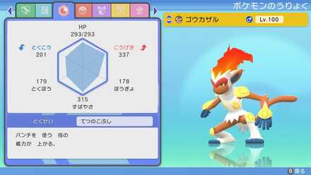 ゴウカザルの夢特性がおすすめ