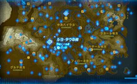 ルヨ・タウの祠の場所マップ