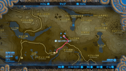 石像の場所マップ