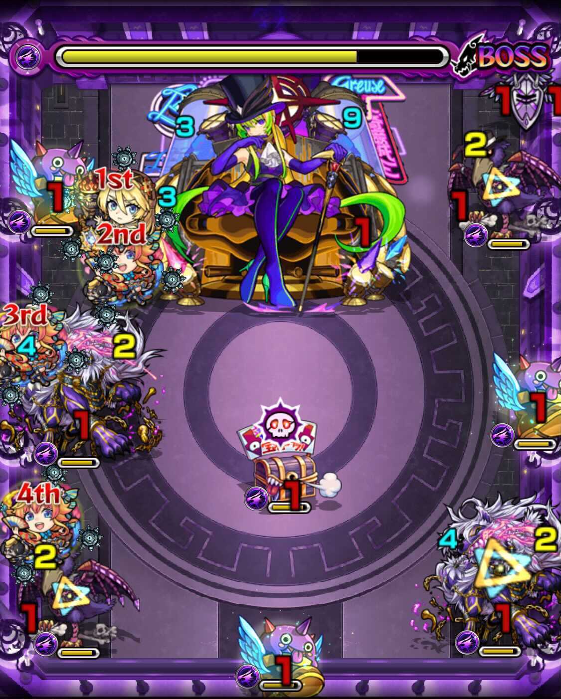 モンスト 栄冠の闘技場 アルセーヌ ボス3