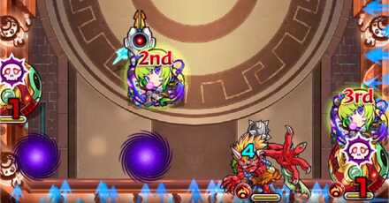 モンストの栄冠の闘技場4-1画像