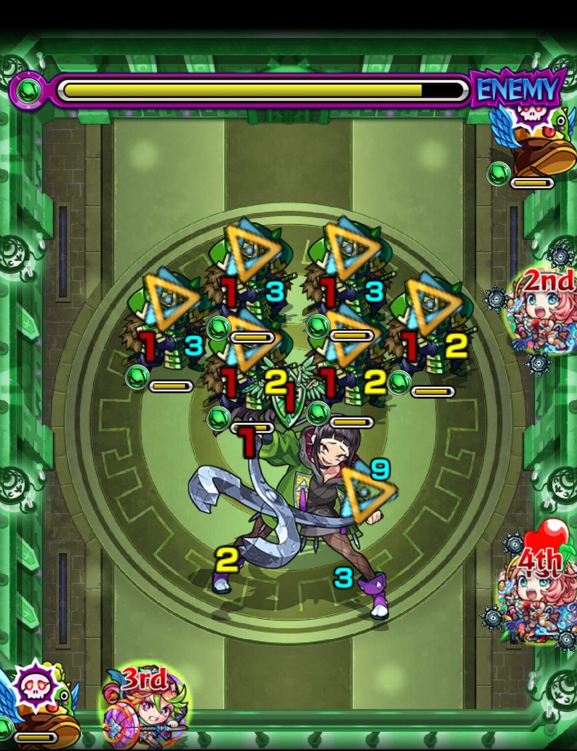 モンスト 栄冠の闘技場4-3 ステージ3
