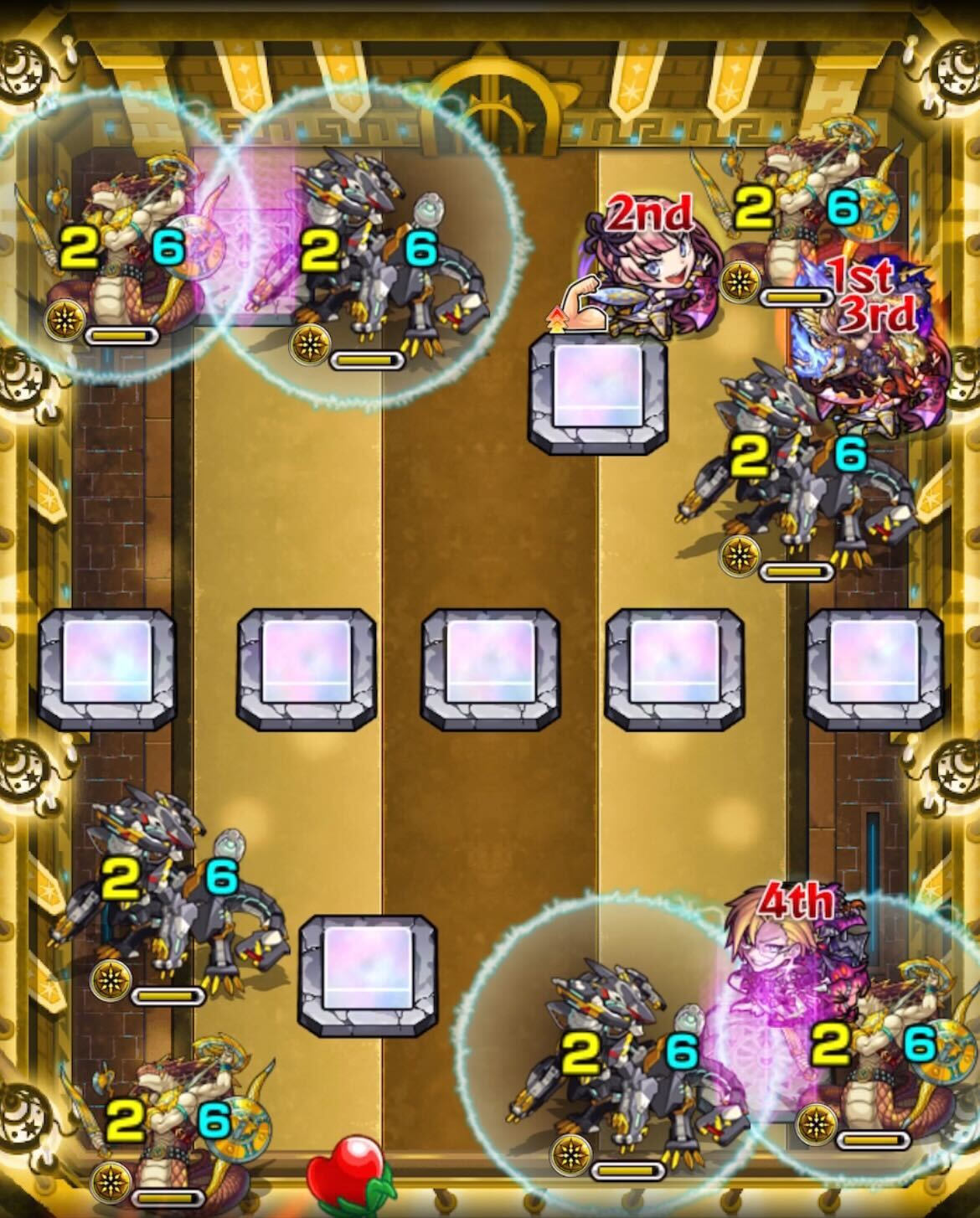 モンスト 栄冠の闘技場4-4 ステージ2