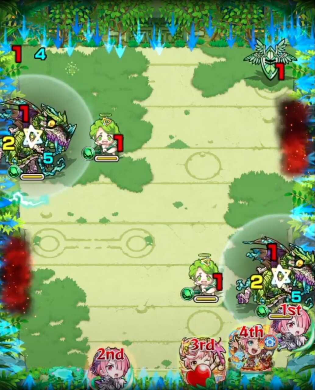 モンスト 未開の大地28 ステージ1 クロスドクロ