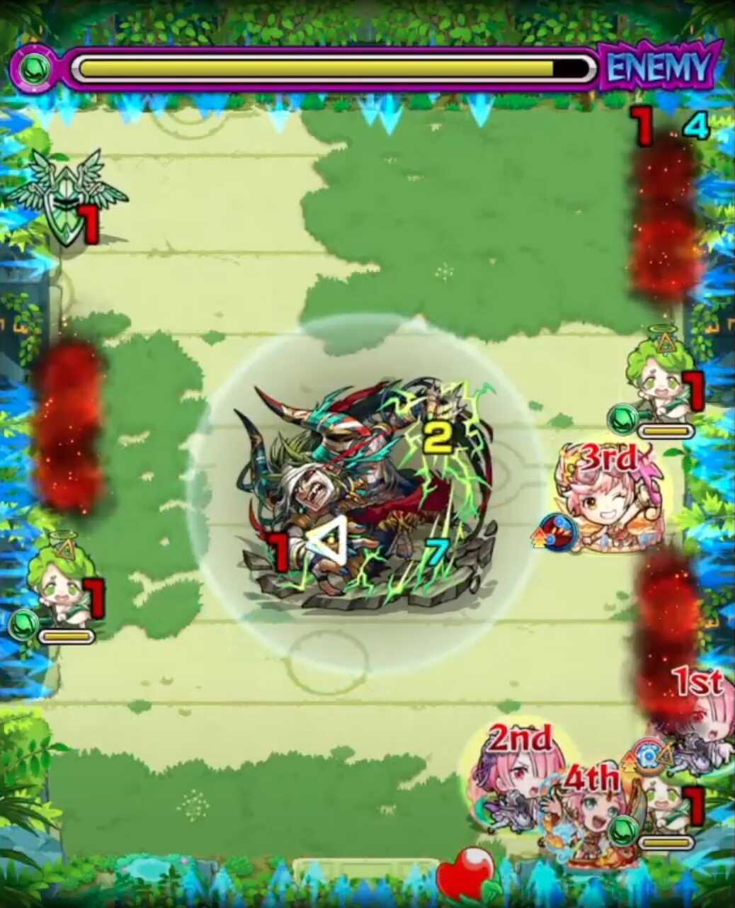 モンスト 未開の大地28 ステージ2 クロスドクロ