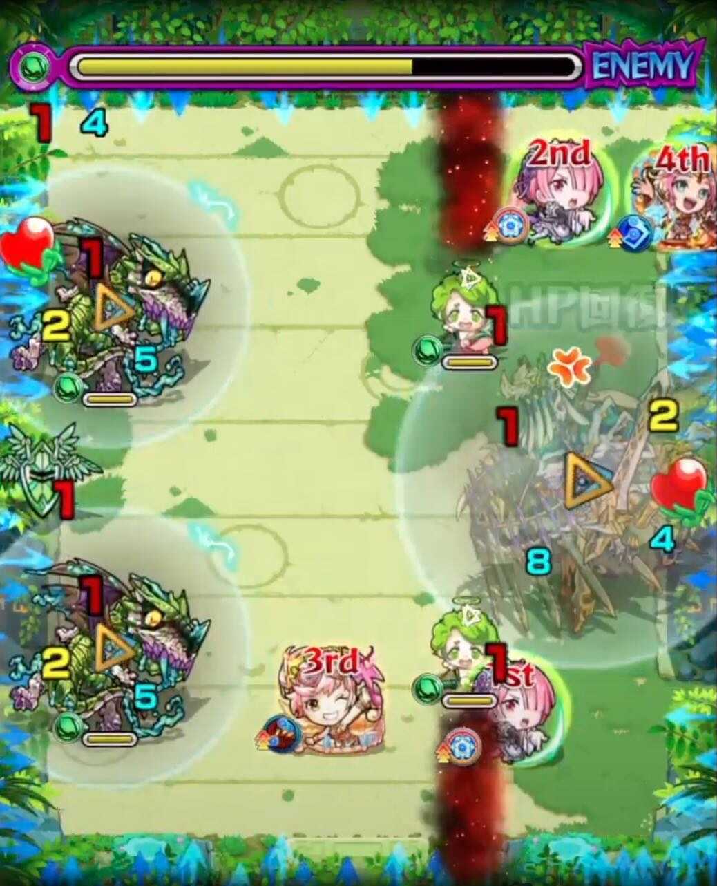 モンスト 未開の大地28 ステージ3 クロスドクロ