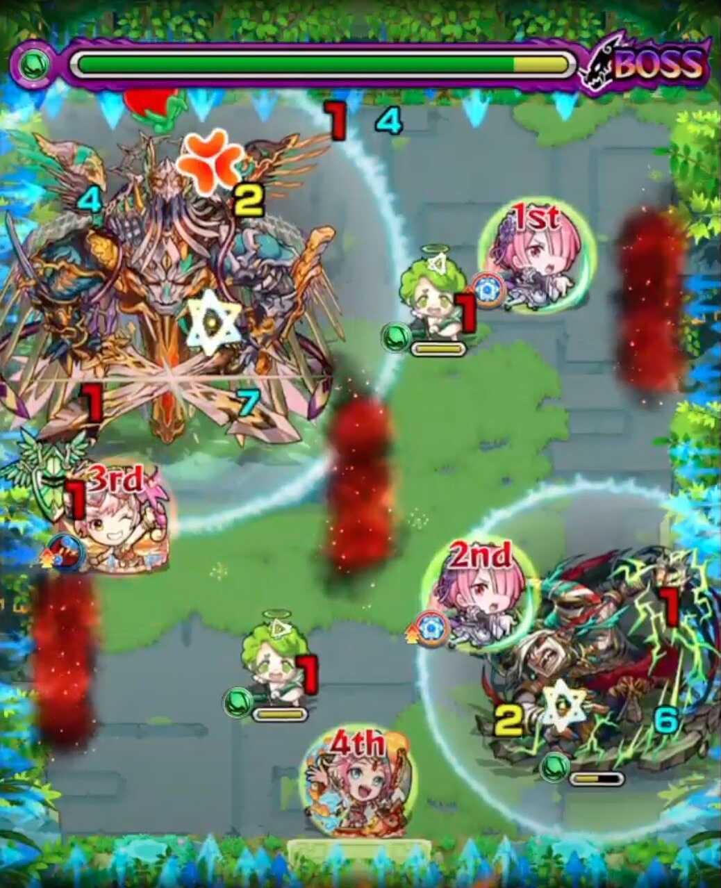 モンスト 未開の大地28 ボス2 クロスドクロ