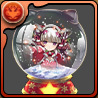 淡雪の白虎・ハクのスノードームの画像