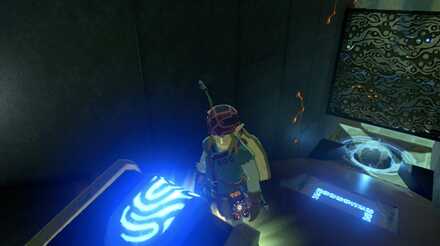 ブレスオブザワイルドのシャオヨの祠の宝箱の取り方1