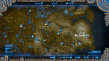 山頂泉の場所マップ