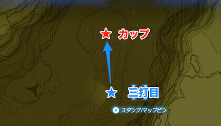 ブレスオブザワイルド　3打目のコース画像
