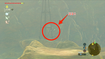 ブレスオブザワイルド　1打目の鉄塔