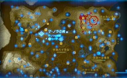 マ・ノラの祠の場所マップ