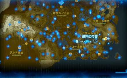 ターノ・アの祠の場所マップ