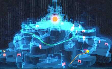 坂道を進むマップ