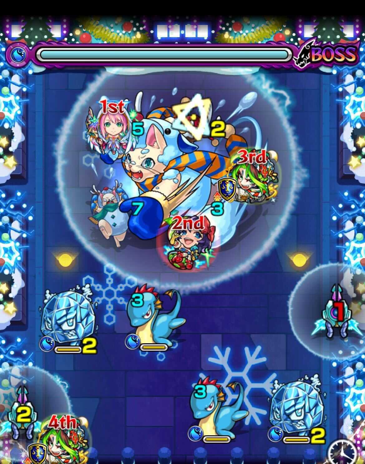 モンスト ユキダルミャ ボス1