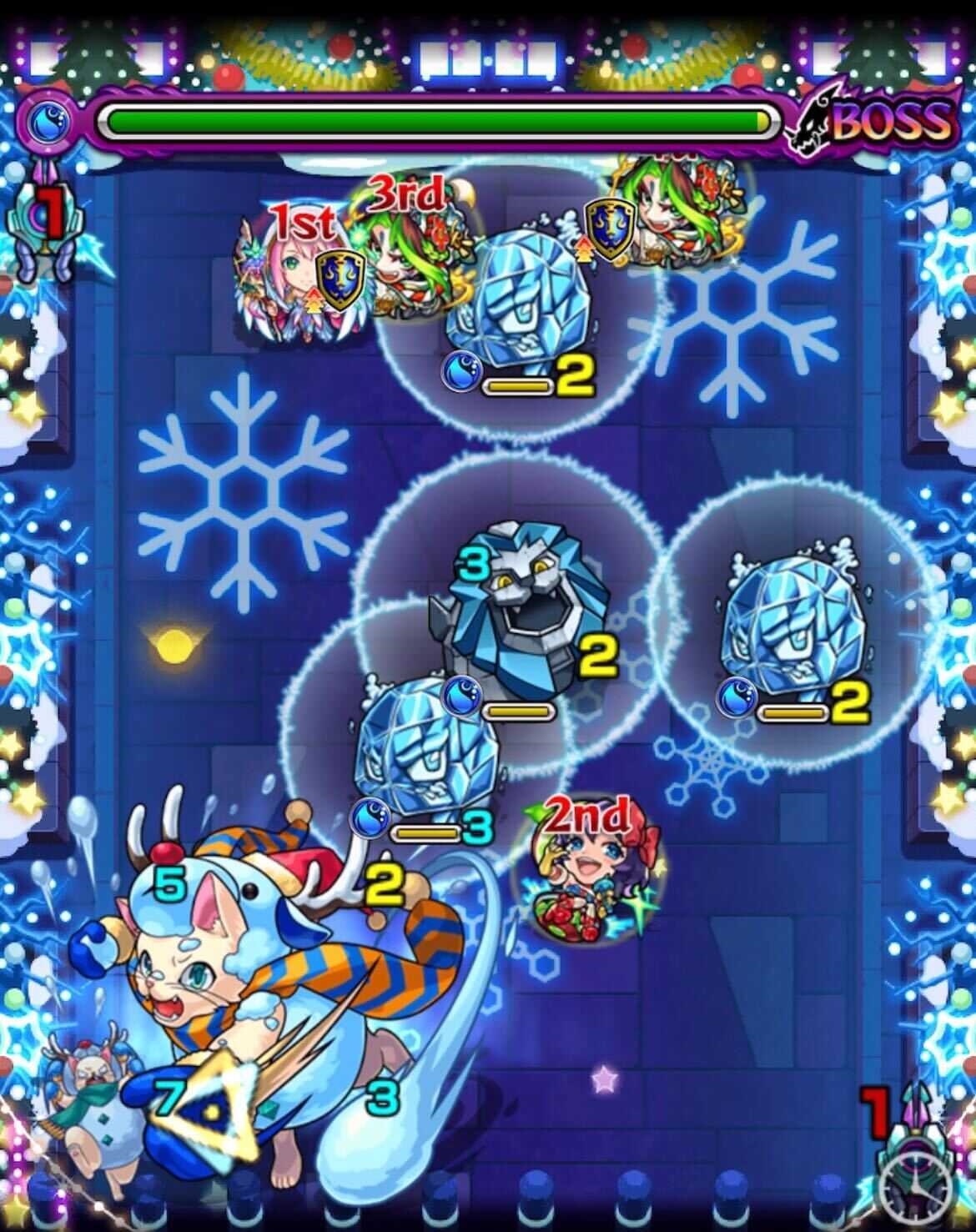 モンスト ユキダルミャ ボス2