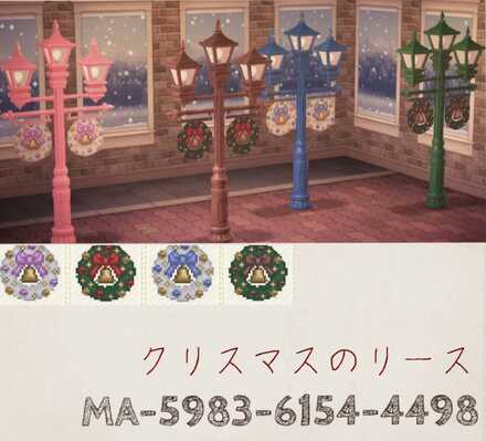 クリスマスのリース画像