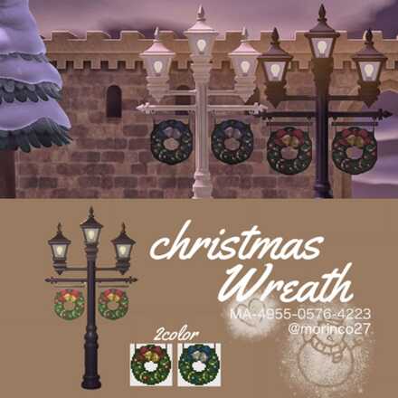 christmas wreath画像