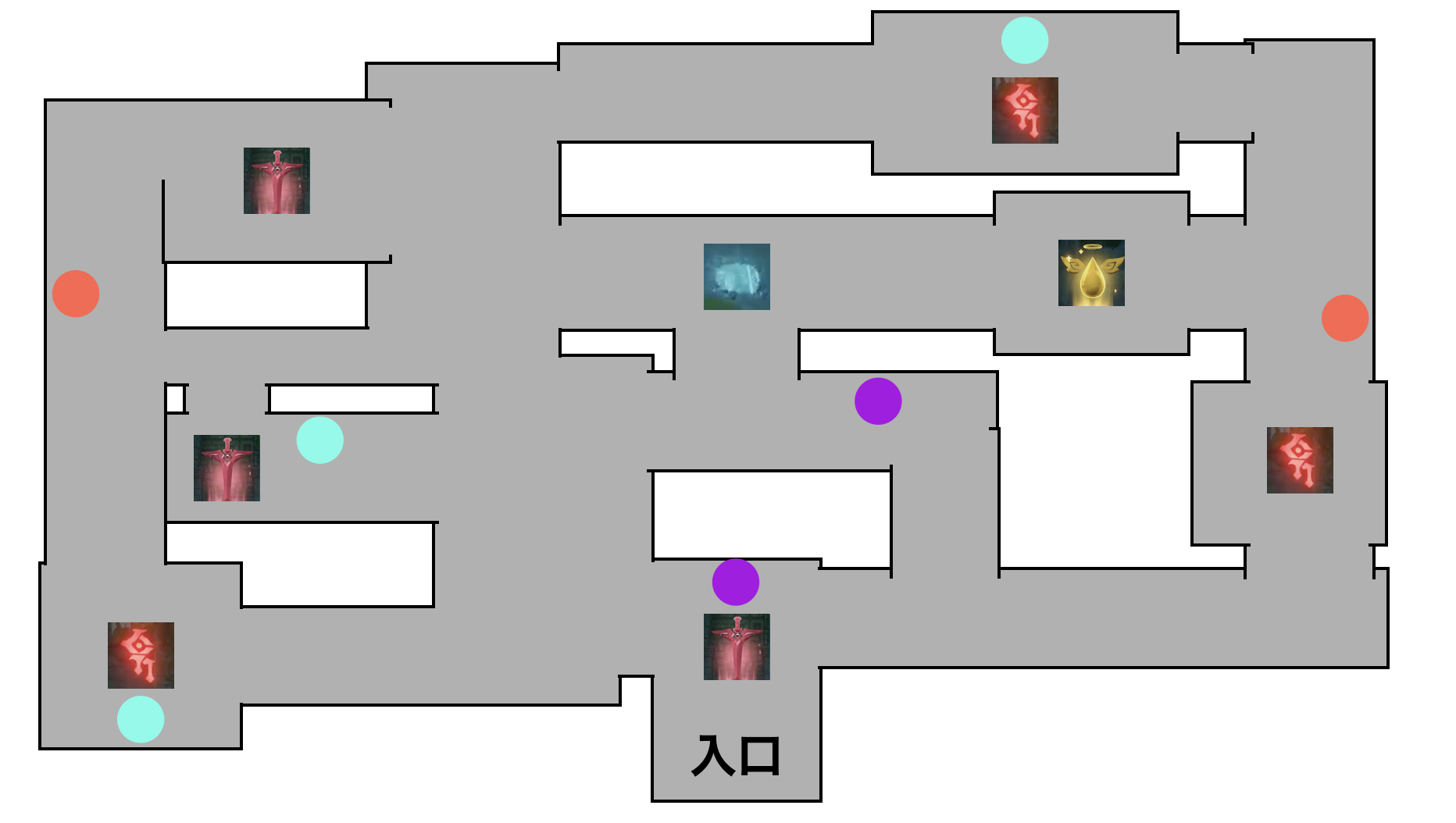 強風試練のマップ