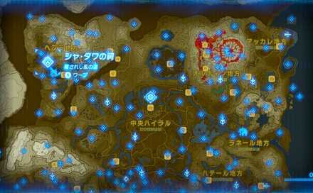 シャ・タワの祠の場所マップ