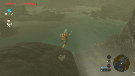 パラセールで飛ぶ