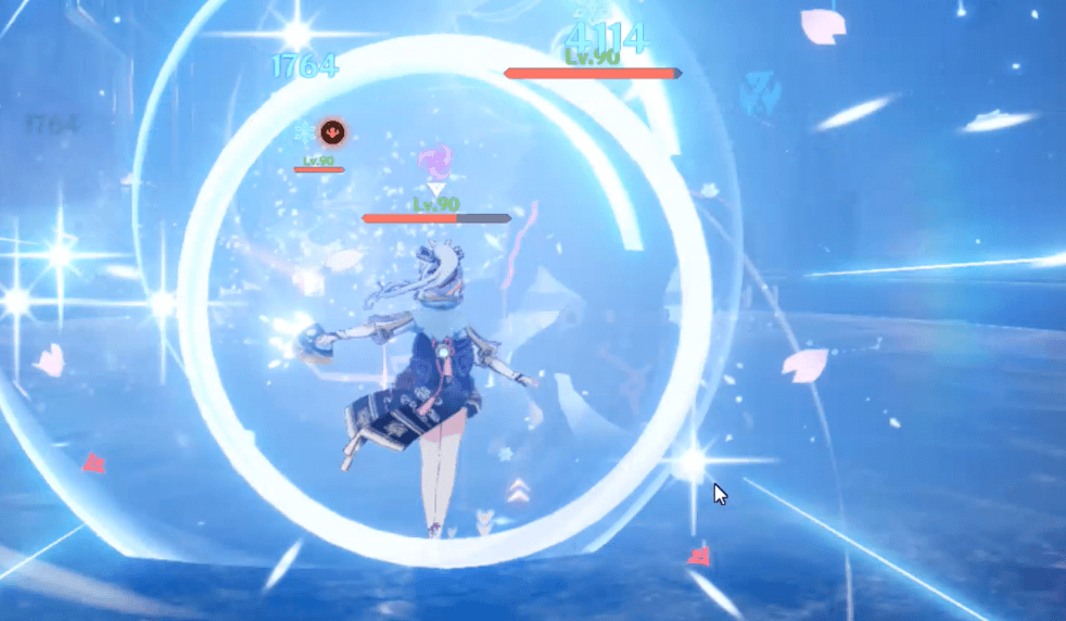 氷元素主体の攻撃