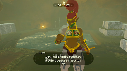 ブレスオブザワイルド　氷室内で炎は禁止