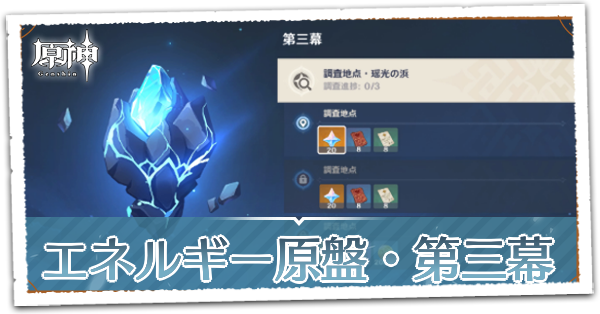 エネルギー原盤第三幕