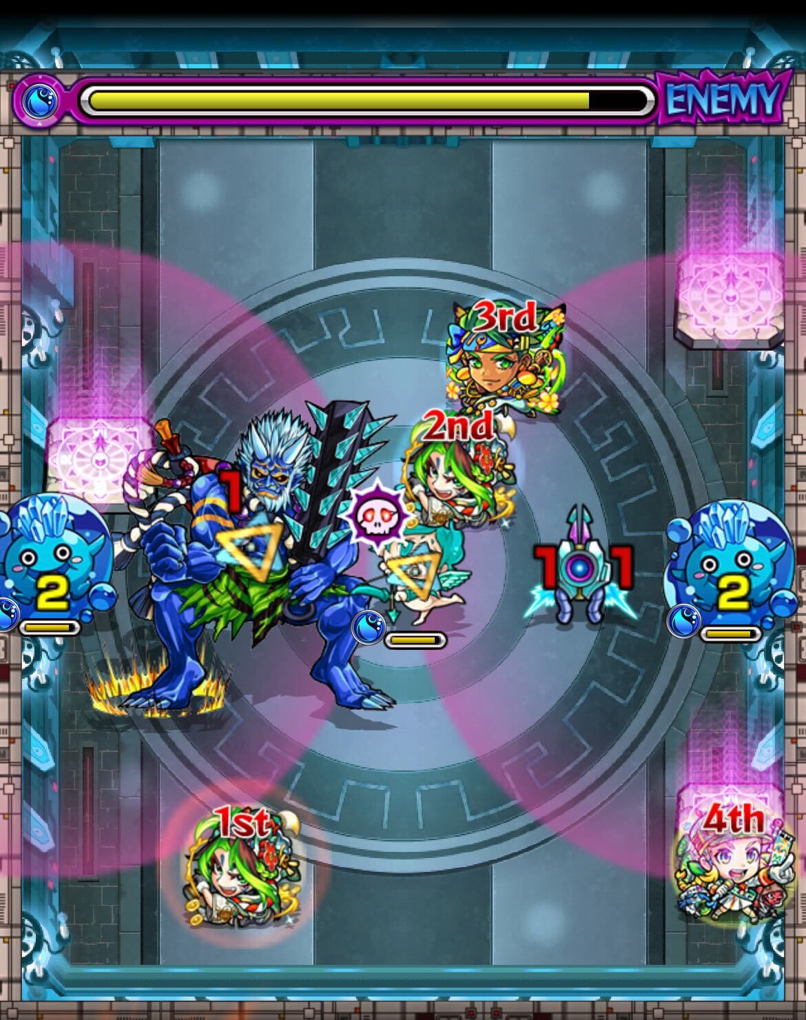 モンスト 栄冠の闘技場セット5 5−2ステージ2