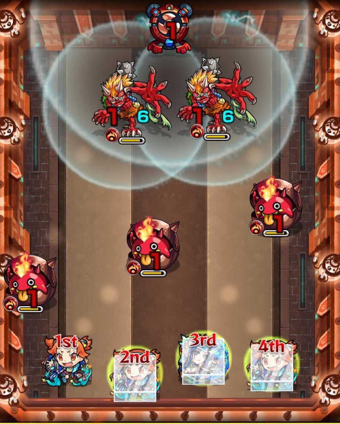 モンスト 栄冠の闘技場5−1 ステージ1