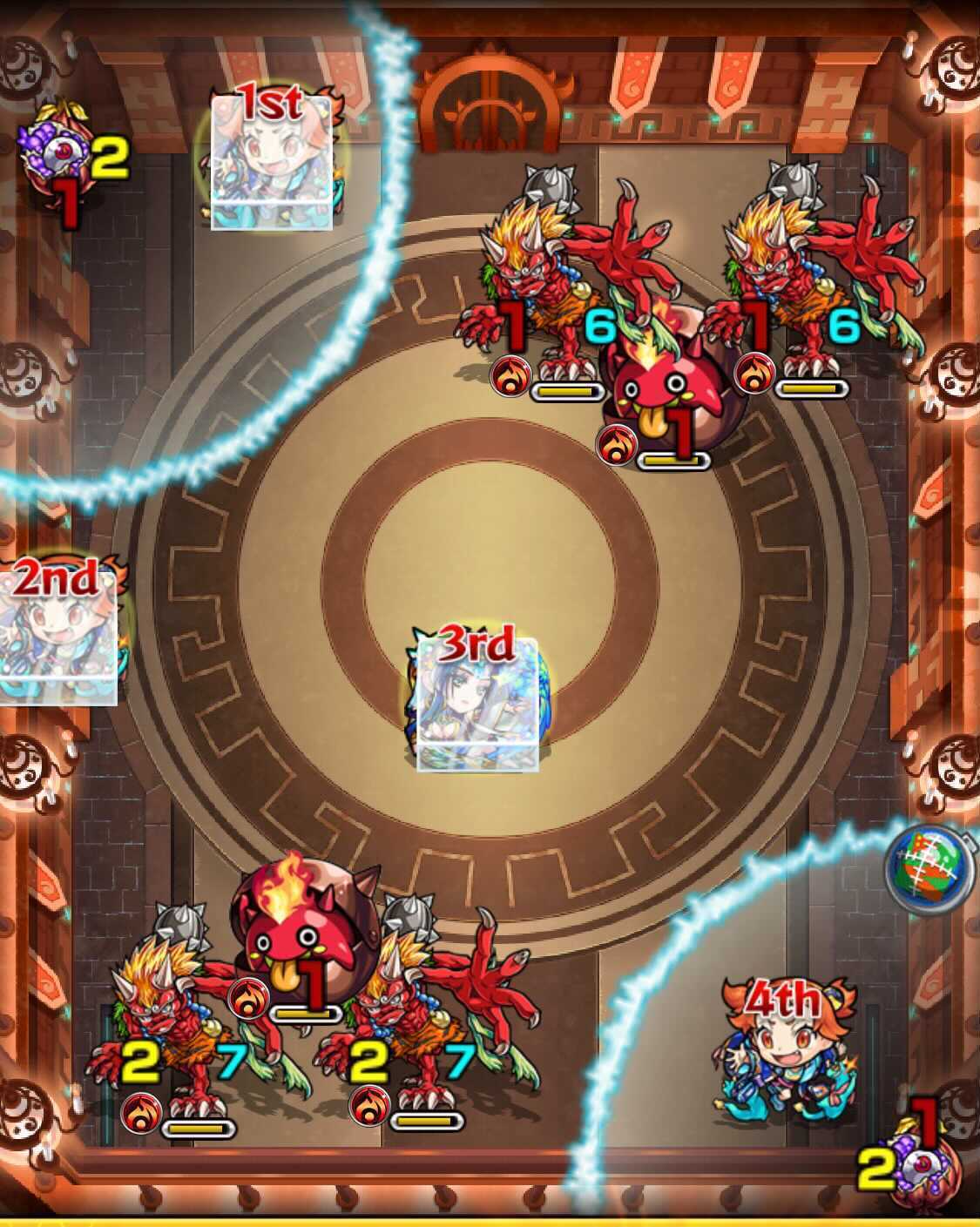 モンスト 栄冠の闘技場5−1 ステージ2