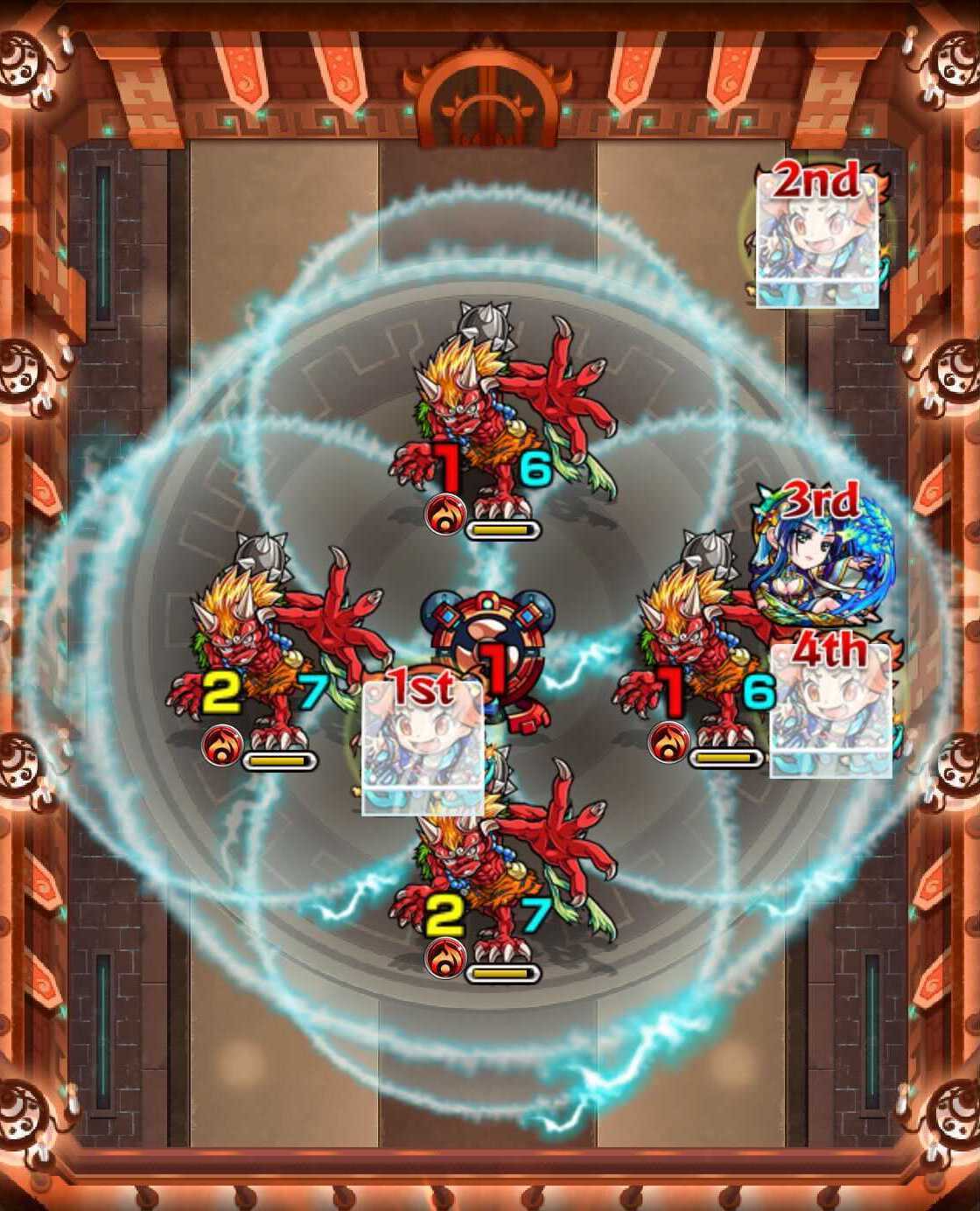 モンスト 栄冠の闘技場5−1 ステージ4