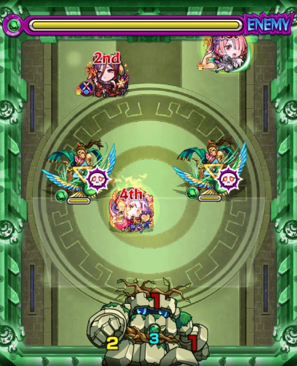 モンストの栄冠の闘技場5-3ステージ画像