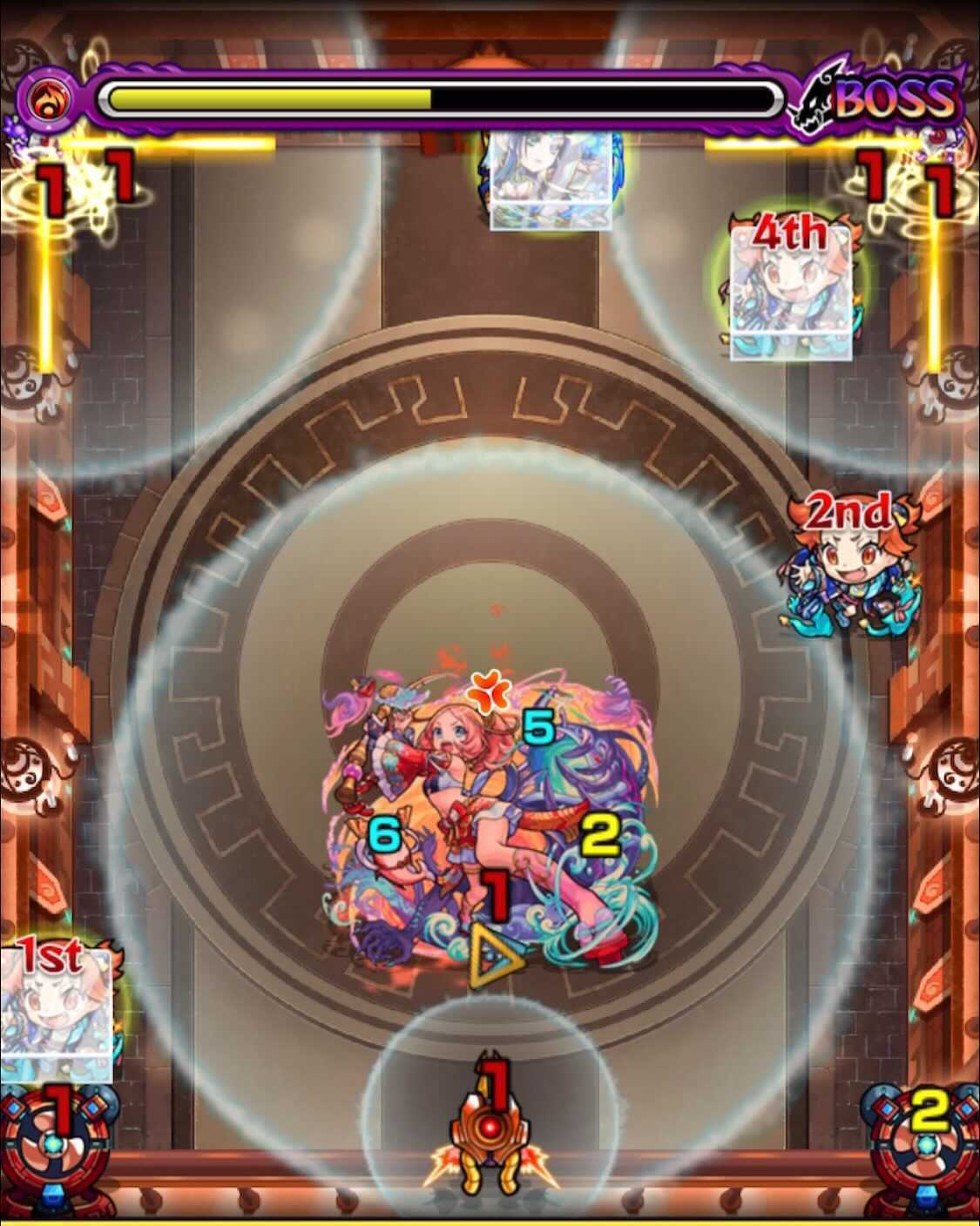 モンスト 栄冠の闘技場5−1 ボス2