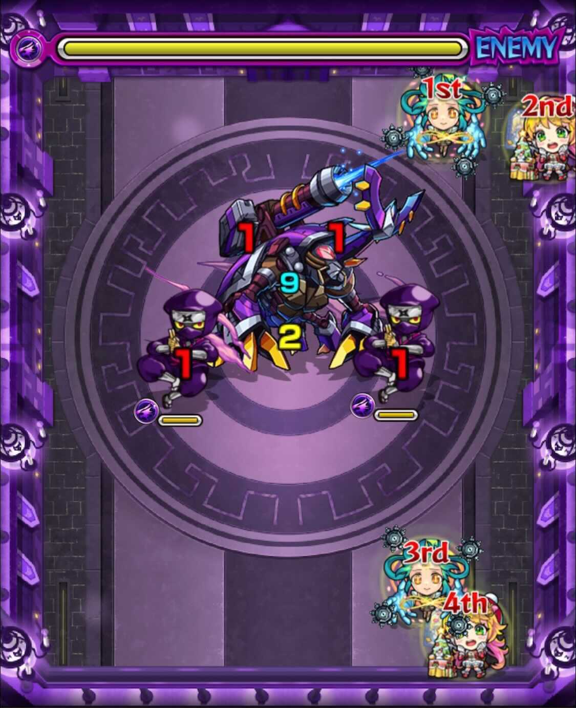 モンスト 栄冠の闘技場5−5 ステージ2