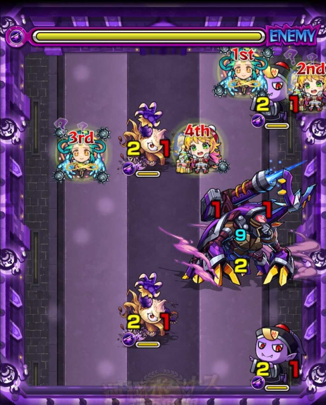 モンスト 栄冠の闘技場5−5 ステージ3