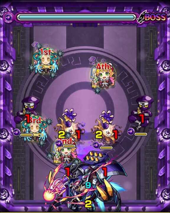 モンスト 栄冠の闘技場5−5 ボス1