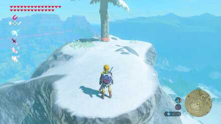 ブレスオブザワイルドのおっきなお山のおっきな木の一本杉の場所