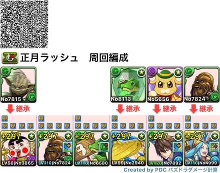 正月ラッシュ周回編成