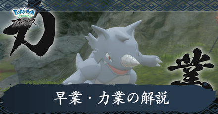 早業と力業の解説