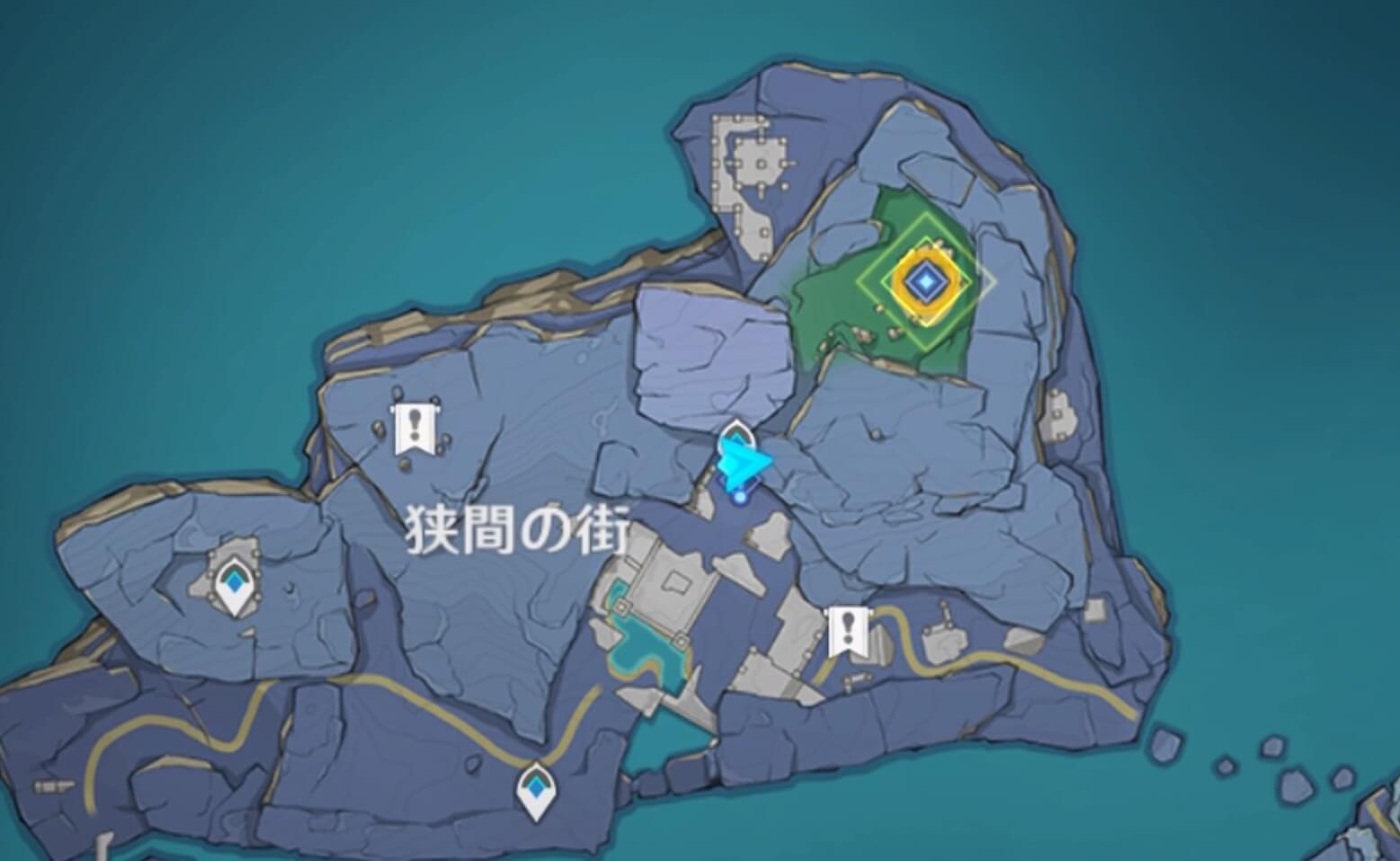 狭間の街にある「天光の差し込む処」に向かう