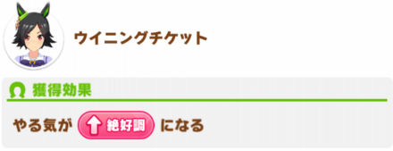 ウイニングチケットはやる気絶好調