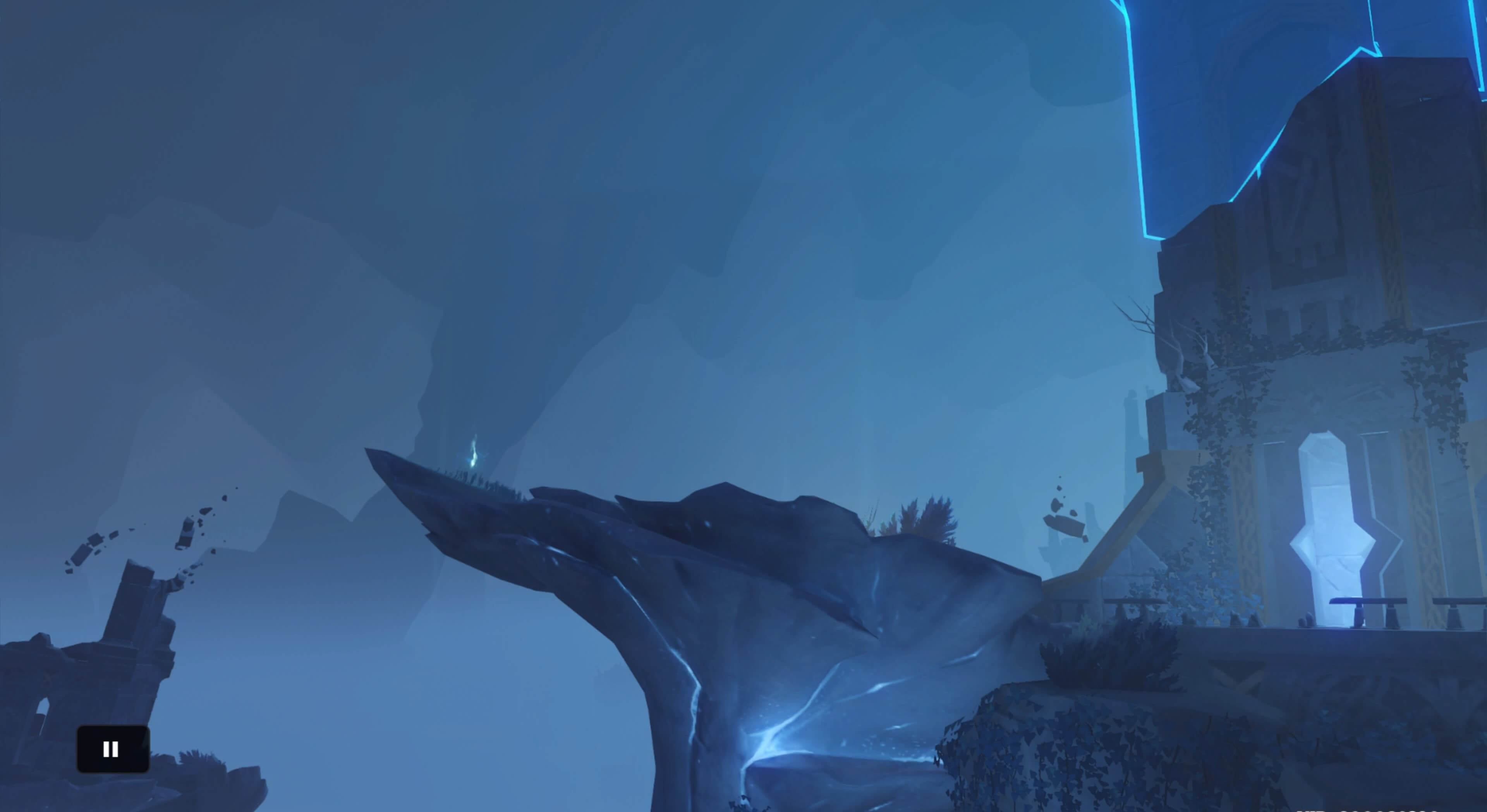 水鏡の効果で4箇所の高門の炎がある場所を写し出される